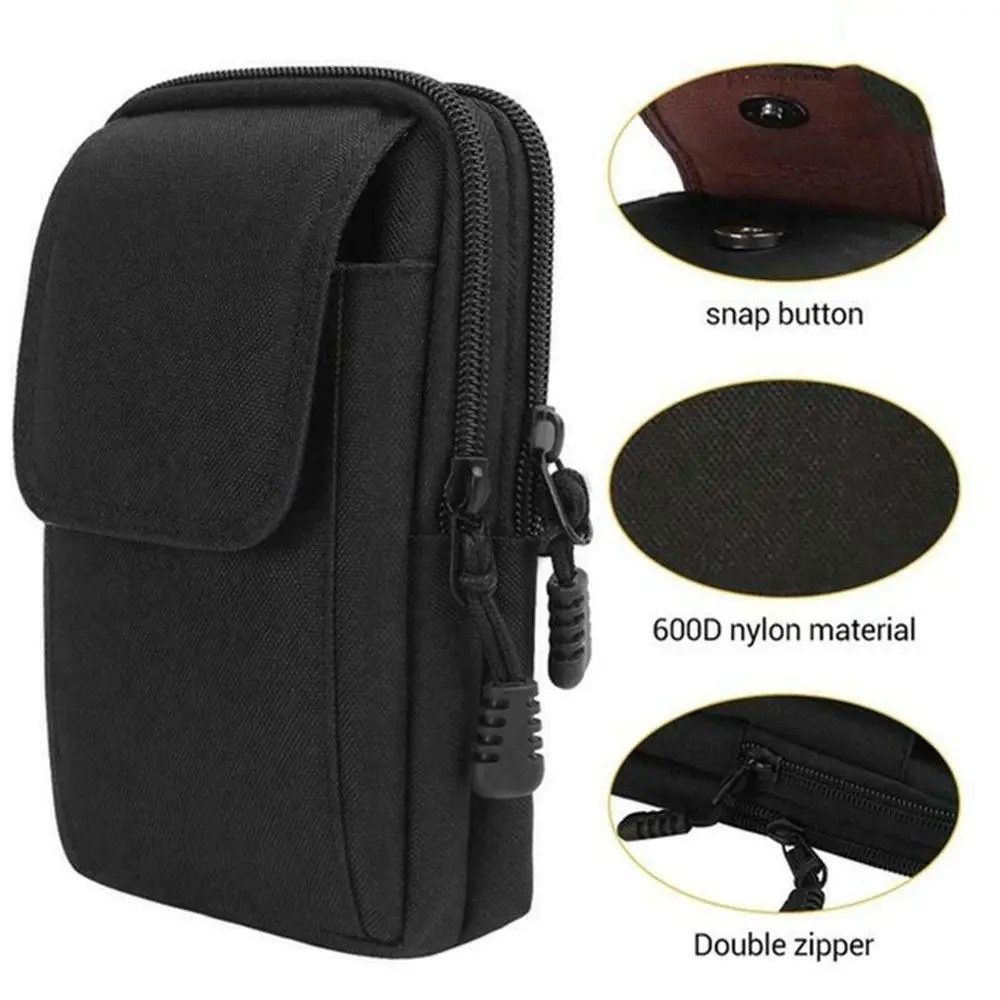 Running Belt - Cinto tático MOLLE para homens, bolsa