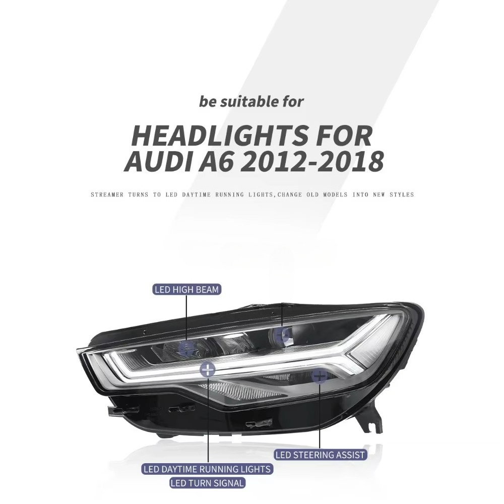 Running Headlamp - Faróis LED Modificados para Audi A6
