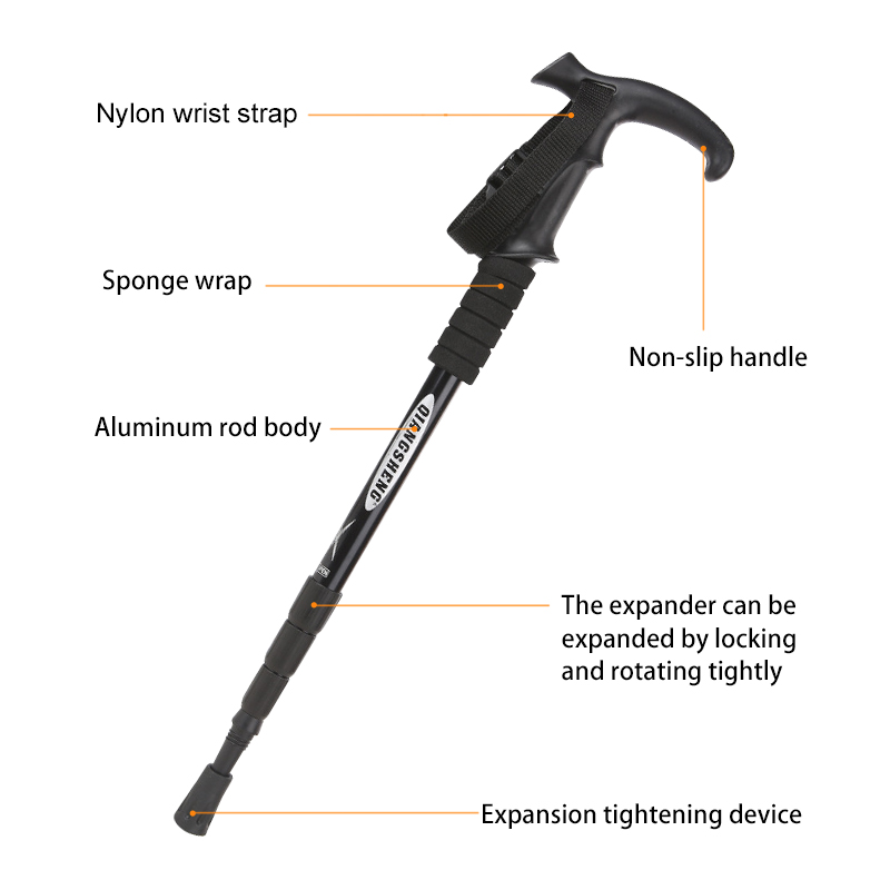 Pólo de trekking dobrável ao a - Trekking Pole Carbon avaliação e preço