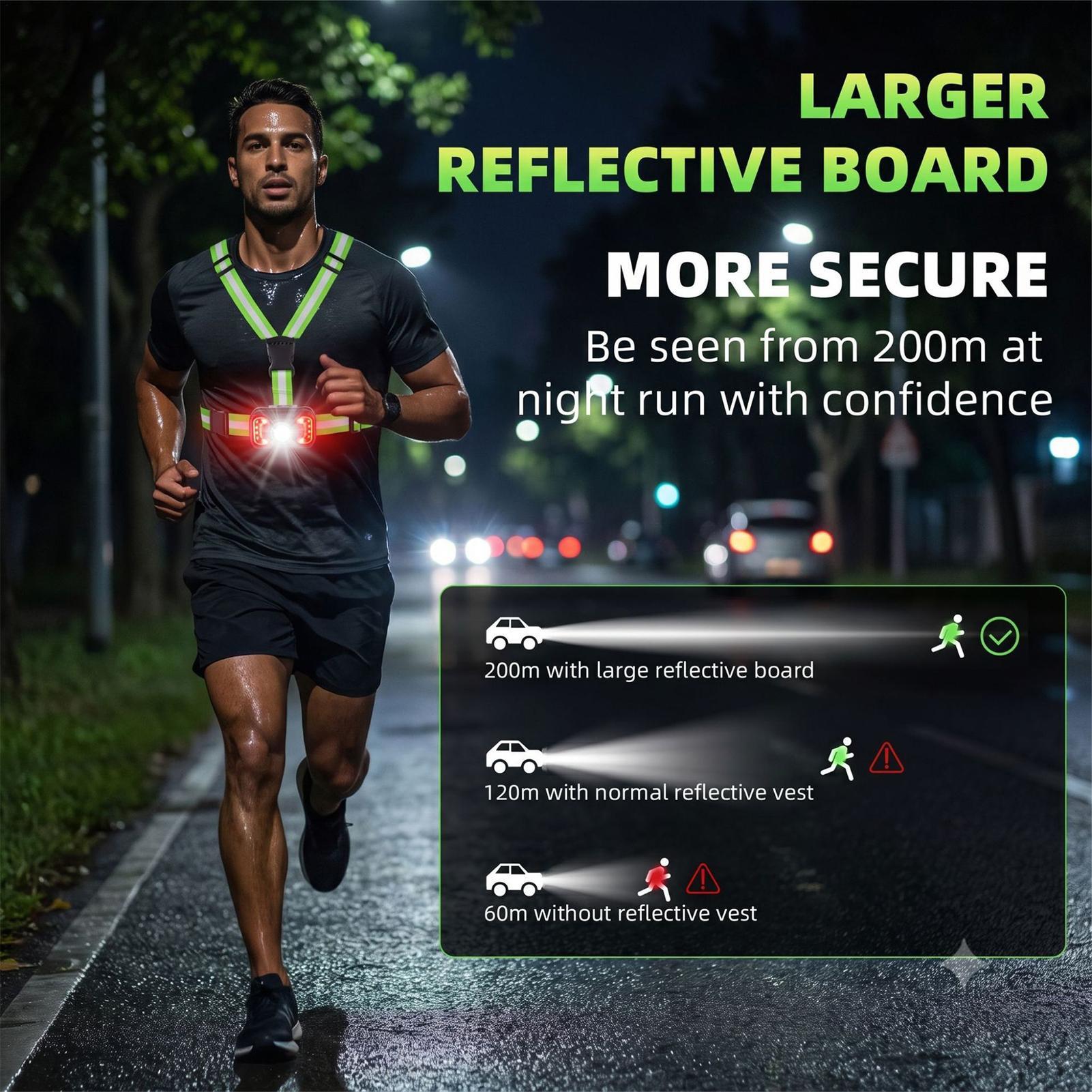 Colete refletor para corrida c - Running Visibility Gear avaliação e preço