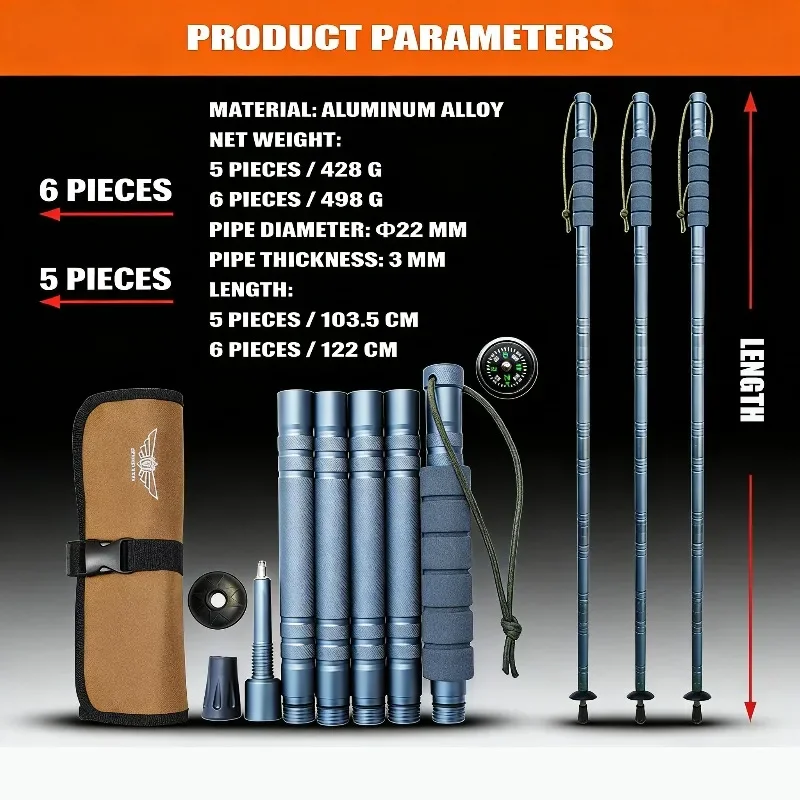 Bastões de Trekking Ajustáveis - Trekking Pole Carbon avaliação e preço